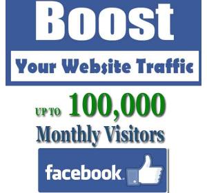 100000 Facebook Visitors To Your Website - Social Web Traffic