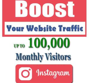 100000 Instagram Visitors To Your Website - Social Web Traffic