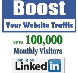100000 Linkedin Visitors To Your Website - Social Web Traffic