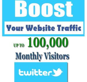100000 Twitter Visitors To Your Website - Social Web Traffic