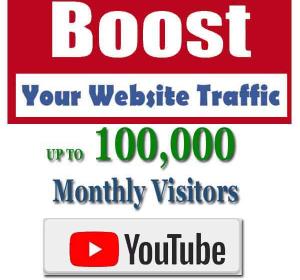 100000 YouTube Visitors To Your Website - Social Web Traffic